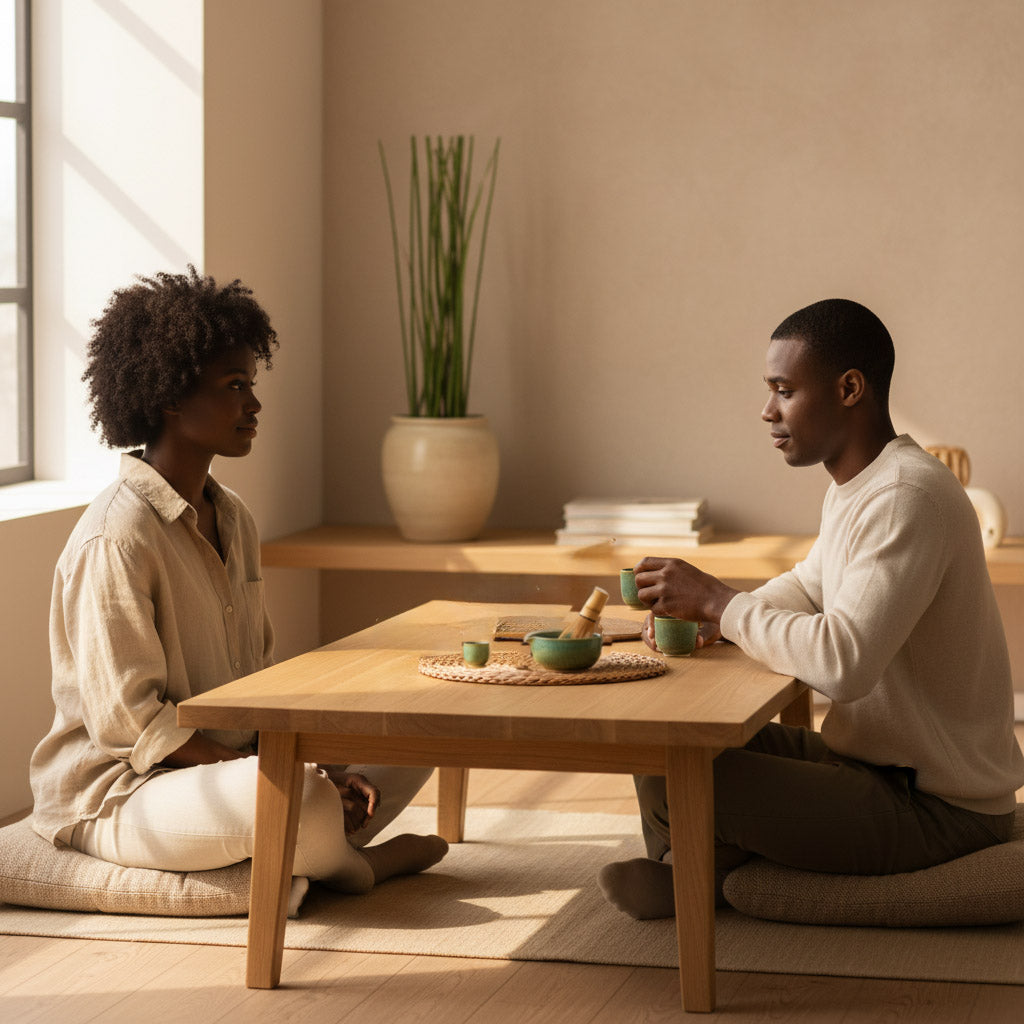 Matcha Tea Making Set with Bowl, Whisk & Stand, Spoon, Sieve